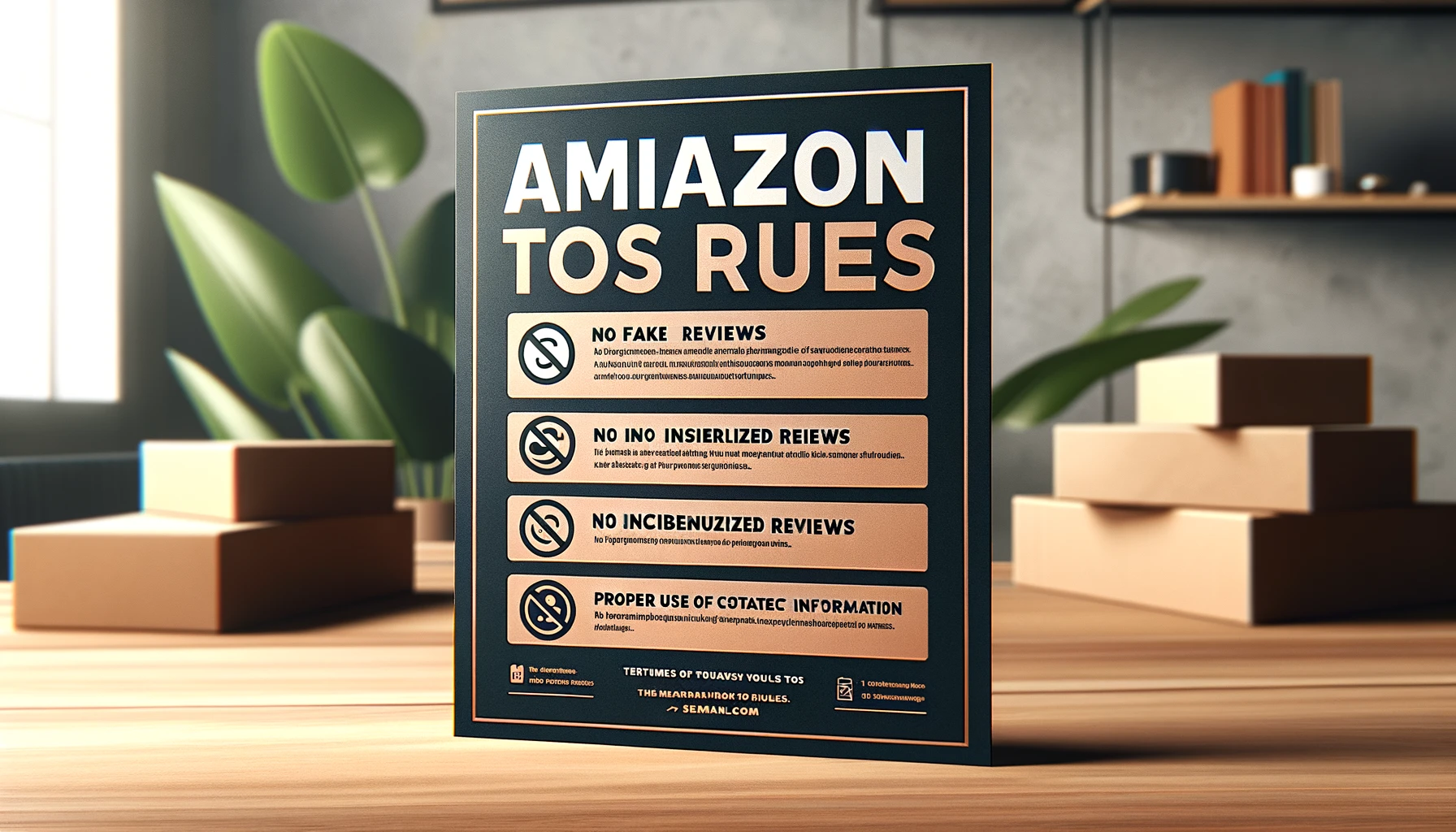 Amazon Produktbeilagen - Term of Service Konform